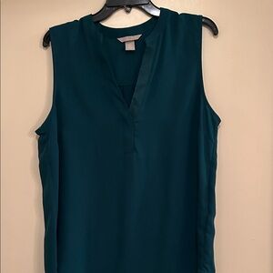H&M Sleeveless Dark Teal Blouse